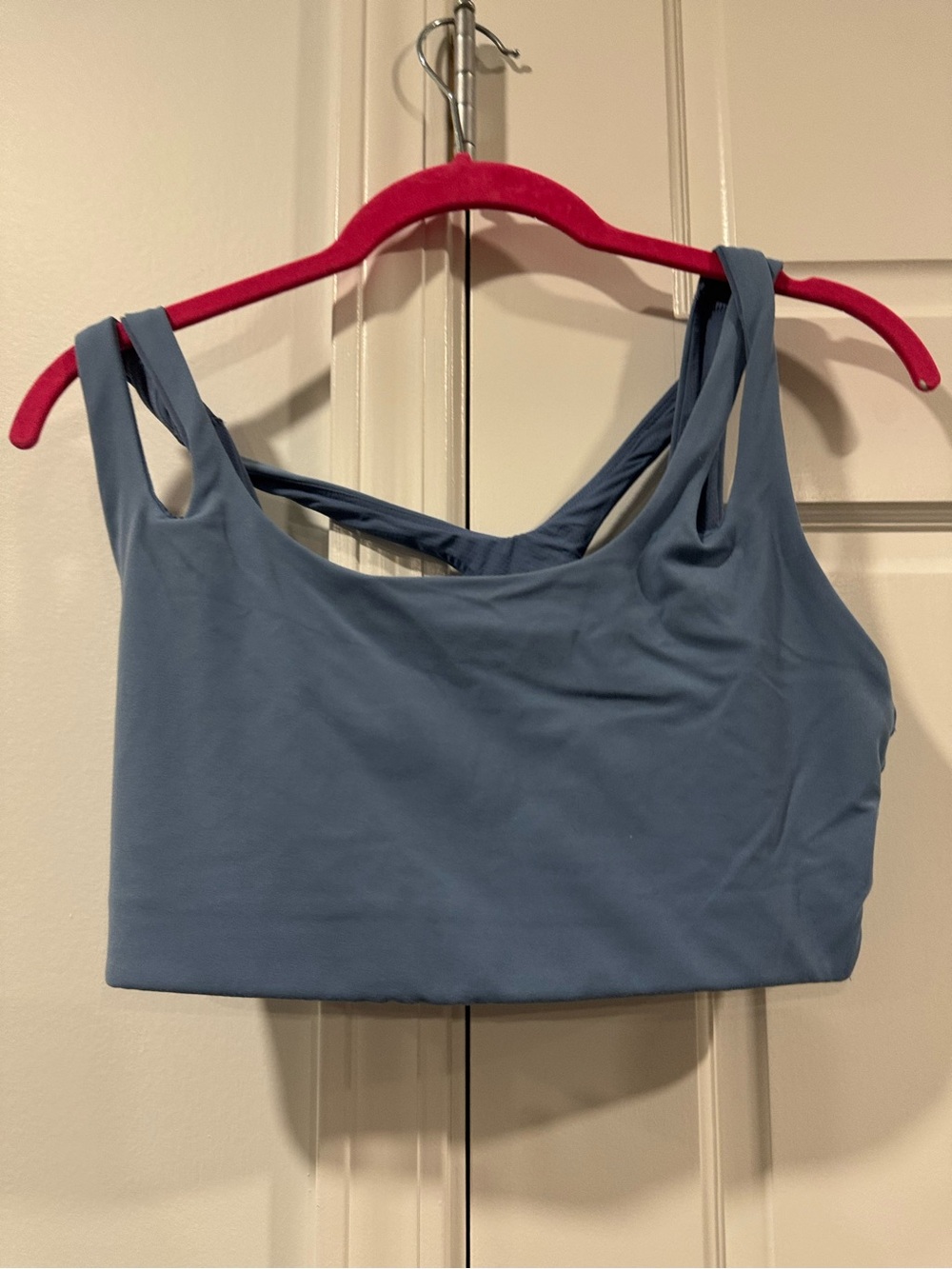Athleta Slate Blue Double-Strap Sports Bra